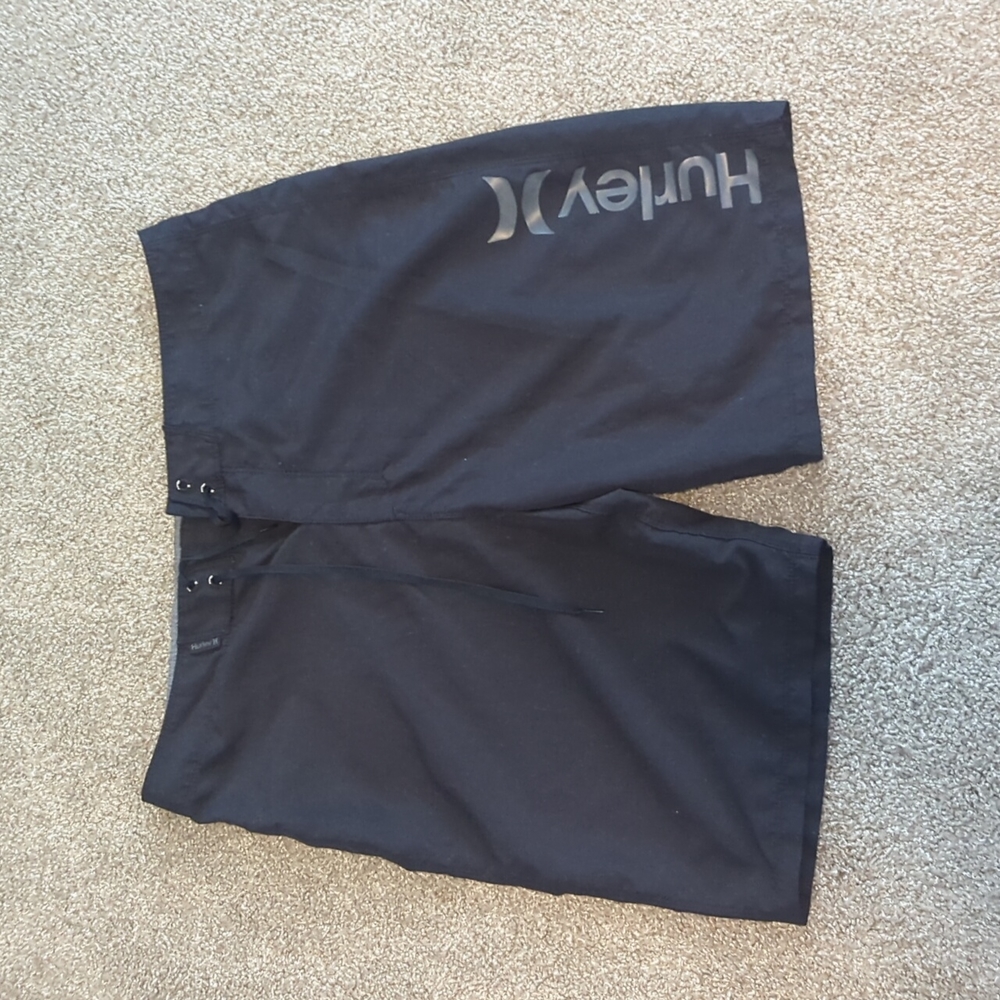 Hurley Men's Board Shorts Swim Trunks Size 34 Black